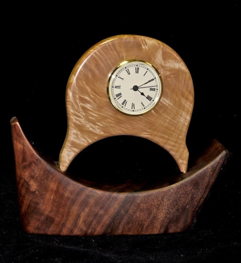 clock in maple  walnut 1.jpg