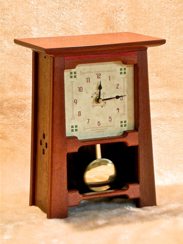 craftsman style clock in silky oak..jpg