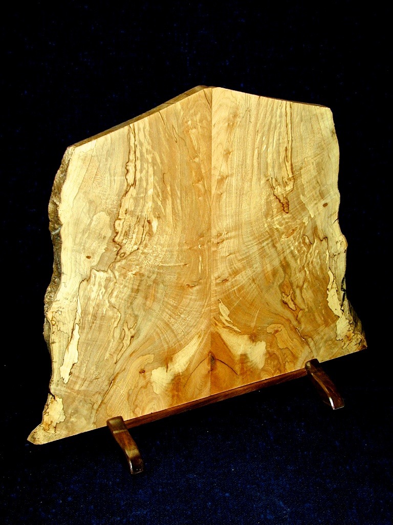reflection panel in spalted maple with walnut base.jpg